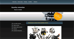 Desktop Screenshot of dyzeliu-remontas.lt